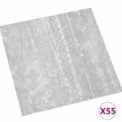 vidaXL Vloerplanken 55 pcs Grijs 5,11 m² PVC