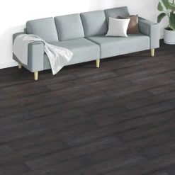 vidaXL Vloerplanken 18 pcs Donkergrijs 5,26 m² PVC