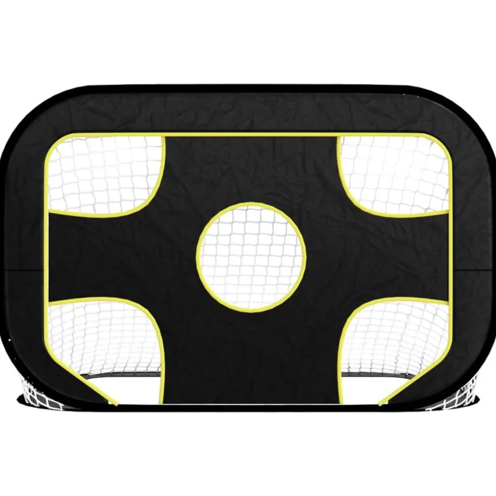 vidaXL Voetbaldoel met doelwit 120x80x80 cm polyester