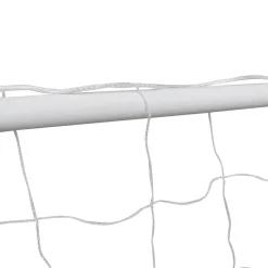vidaXL Voetbaldoel met net 182x61x122 cm staal wit