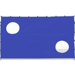 vidaXL Voetbaldoel met richtmuur hoogwaardig 240x92x150 cm staal