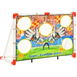 vidaXL Voetbaldoelenset met doelmuur 120x51x77,5 cm