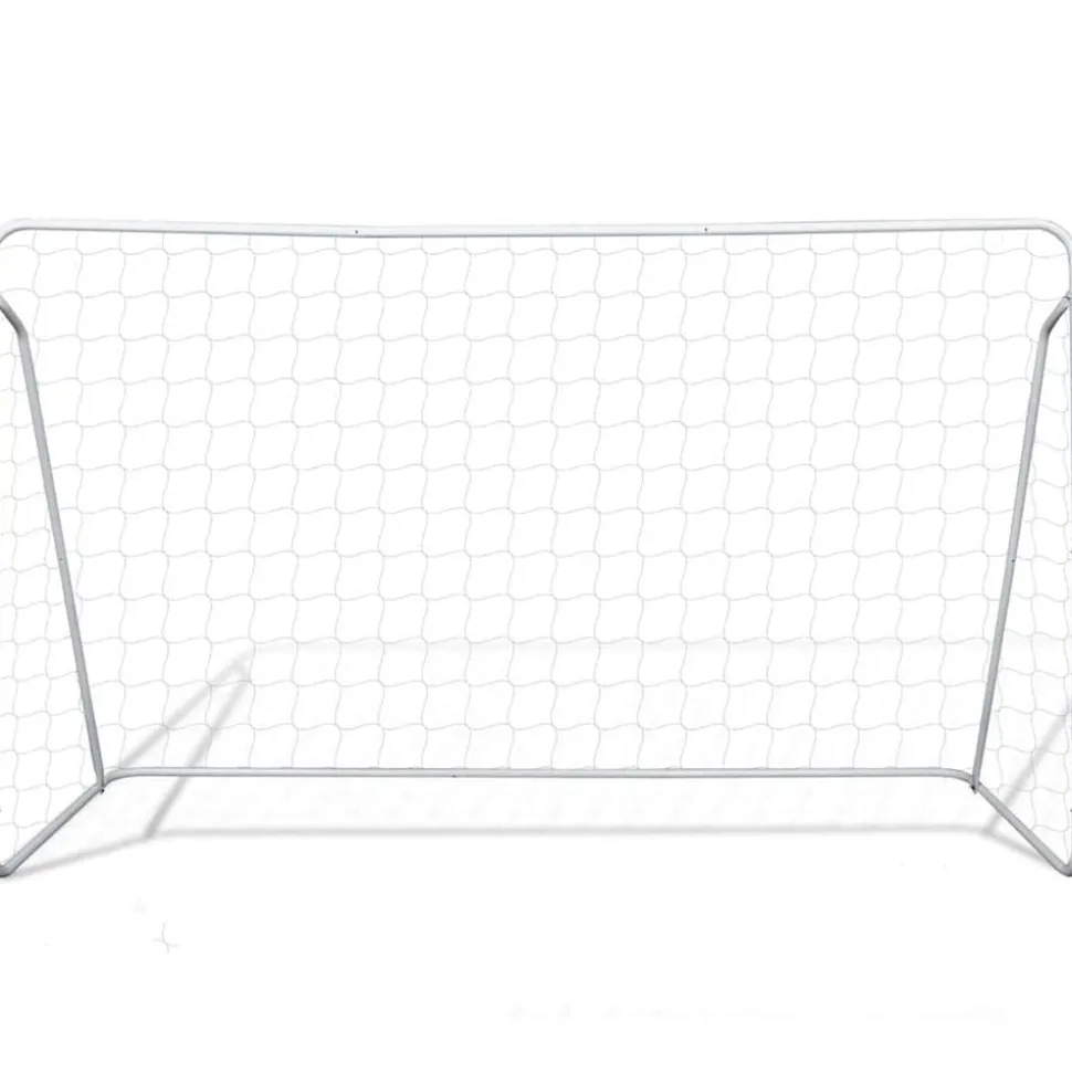 vidaXL Voetbaldoelset hoogwaardig 240x90x150 cm staal