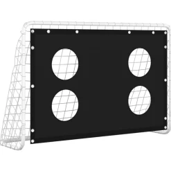 vidaXL Voetbaldoeltrainingsdoel 184x61x122 cm staal
