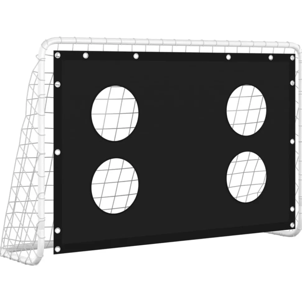 vidaXL Voetbaldoeltrainingsdoel 184x61x122 cm staal