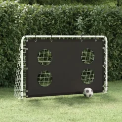 vidaXL Voetbaldoeltrainingsdoel 184x61x122 cm staal