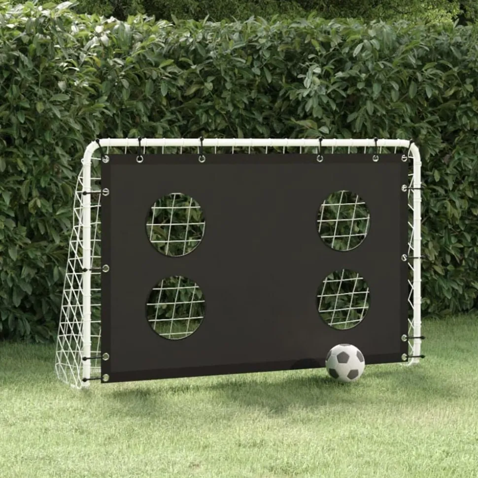 vidaXL Voetbaldoeltrainingsdoel 184x61x122 cm staal