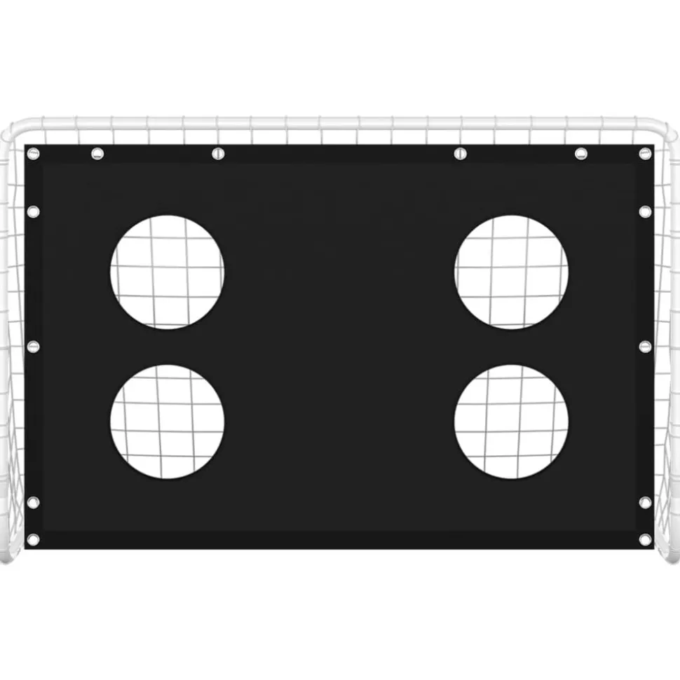 vidaXL Voetbaldoeltrainingsdoel 184x61x122 cm staal