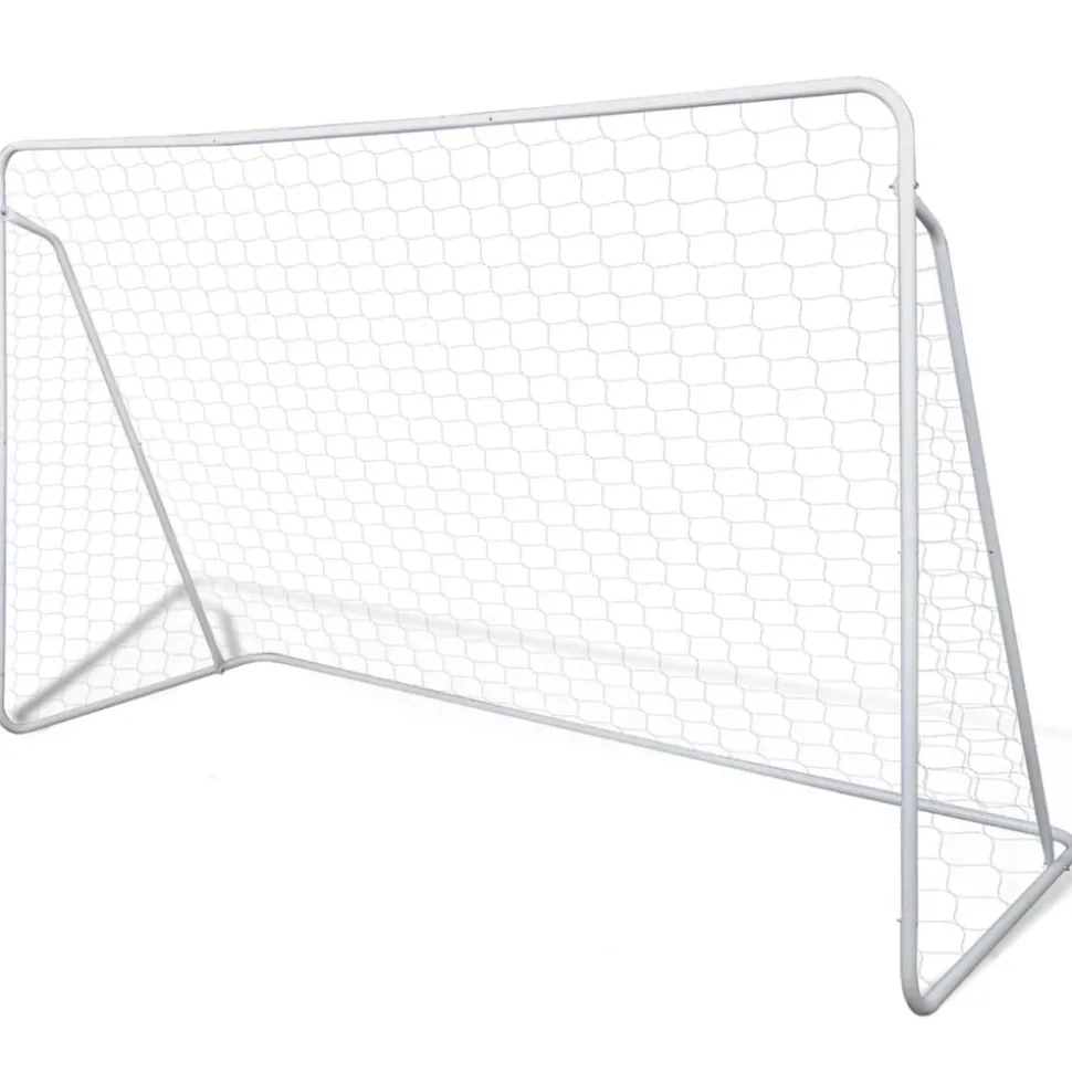 vidaXL Voetbalgoals 2 st 240x90x150 cm staal