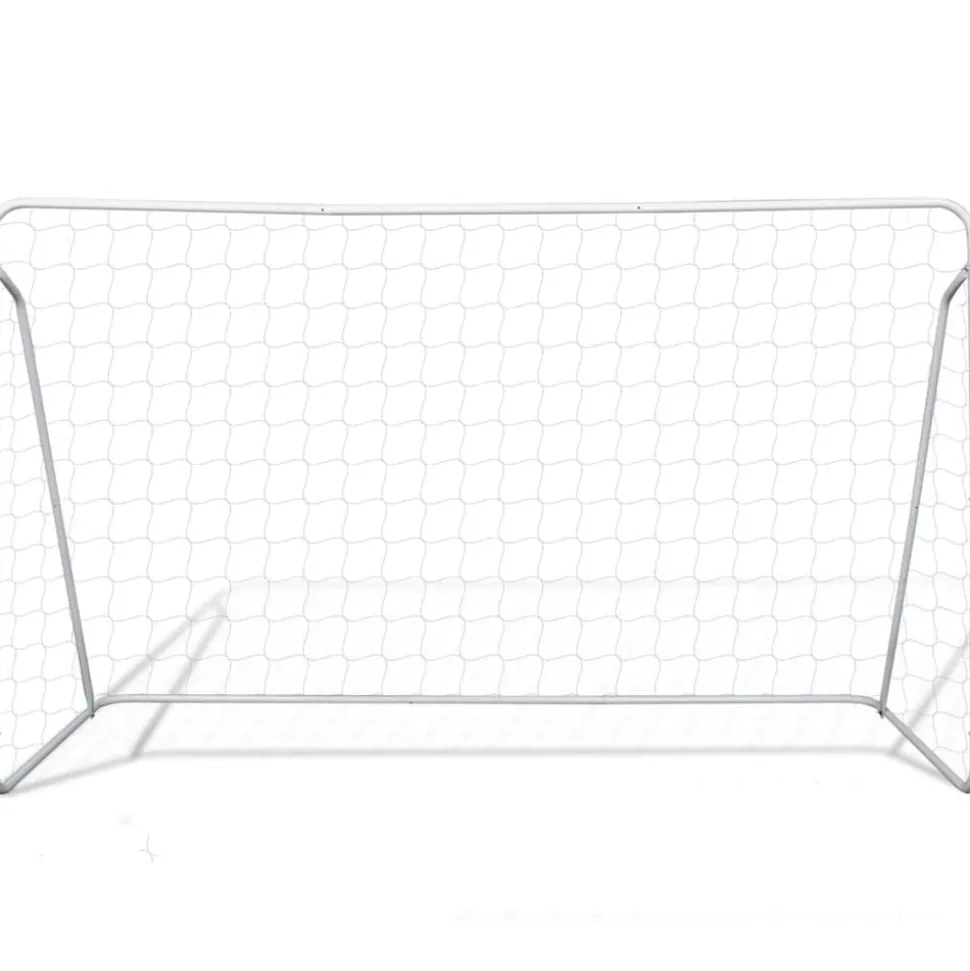 vidaXL Voetbalgoals 2 st 240x90x150 cm staal