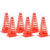 vidaXL Voetbalpionnen 6 st stapelbaar 13x13x22,5 cm oranje