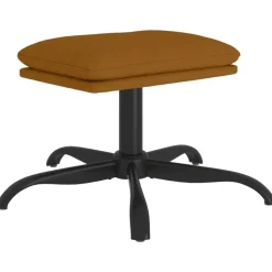 vidaXL Voetenbank 60x60x36 cm fluweel bruin