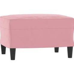 vidaXL Voetenbank 60x50x41 cm fluweel roze