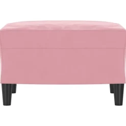 vidaXL Voetenbank 60x50x41 cm fluweel roze