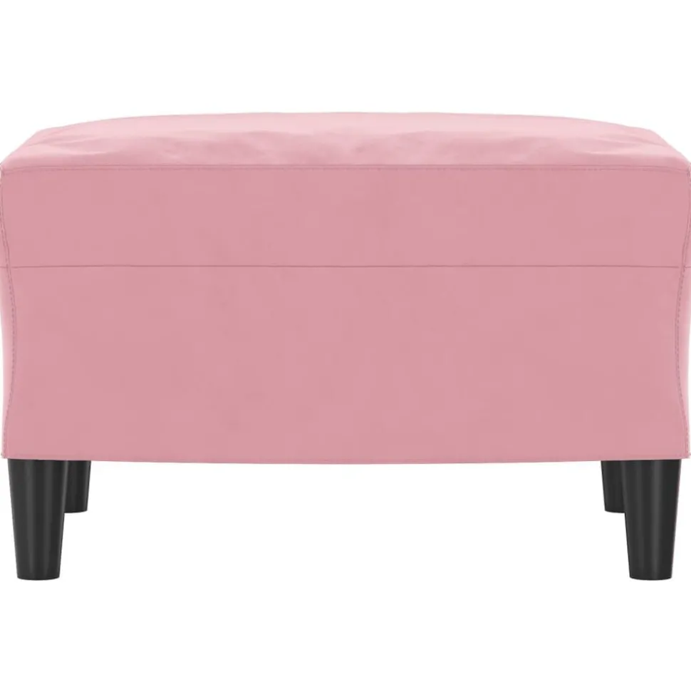 vidaXL Voetenbank 60x50x41 cm fluweel roze