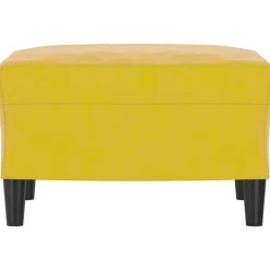 vidaXL Voetenbank 60x50x41 cm fluweel geel