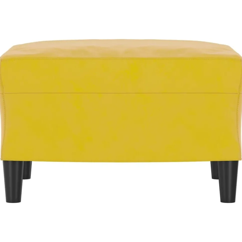 vidaXL Voetenbank 60x50x41 cm fluweel geel