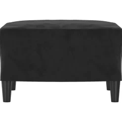 vidaXL Voetenbank 60x50x41 cm fluweel zwart