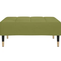 vidaXL Voetenbank 78x56x32 cm fluweel lichtgroen