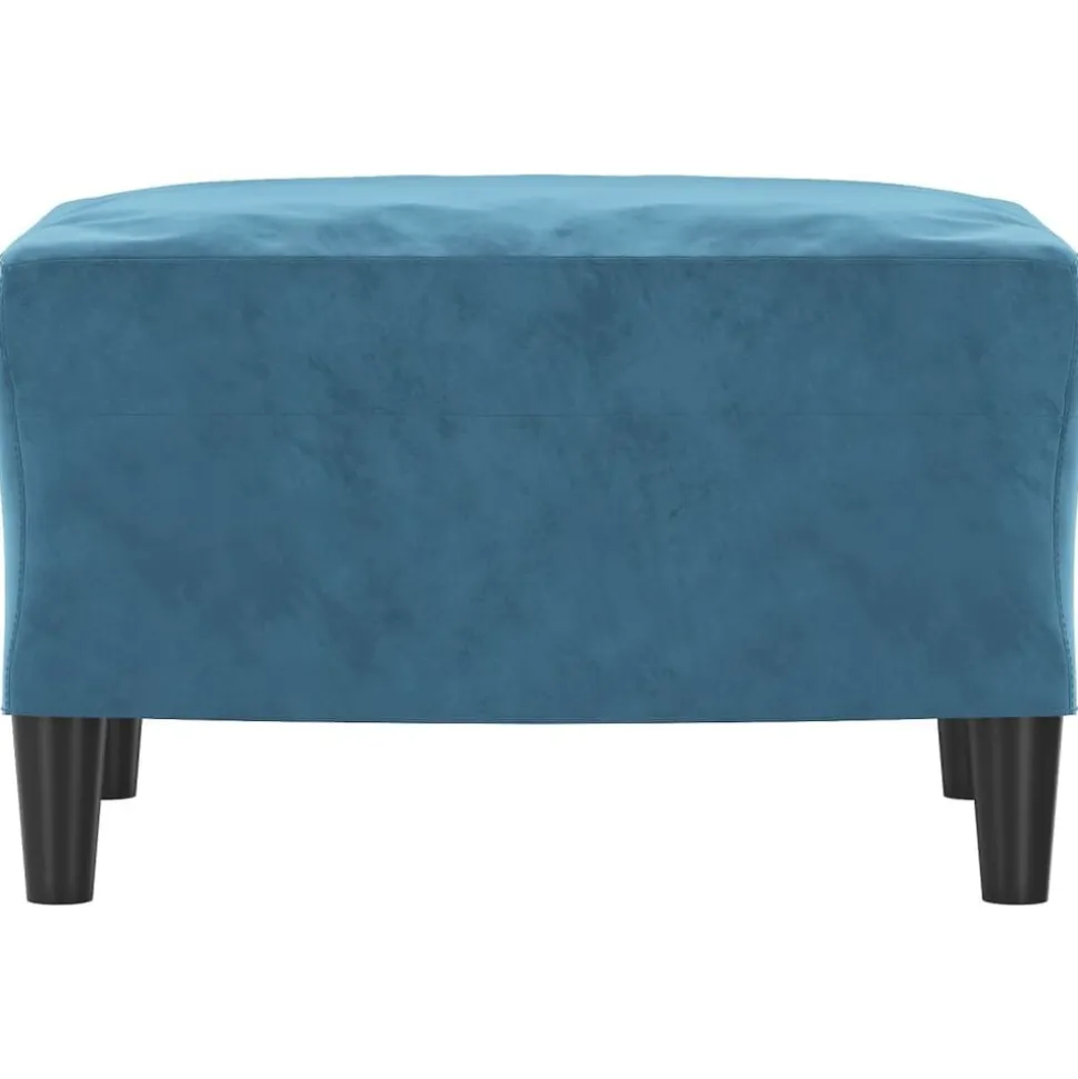 vidaXL Voetenbank 60x50x41 cm fluweel blauw