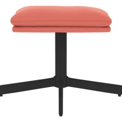 vidaXL Voetenbank 60x60x36 cm fluweel roze