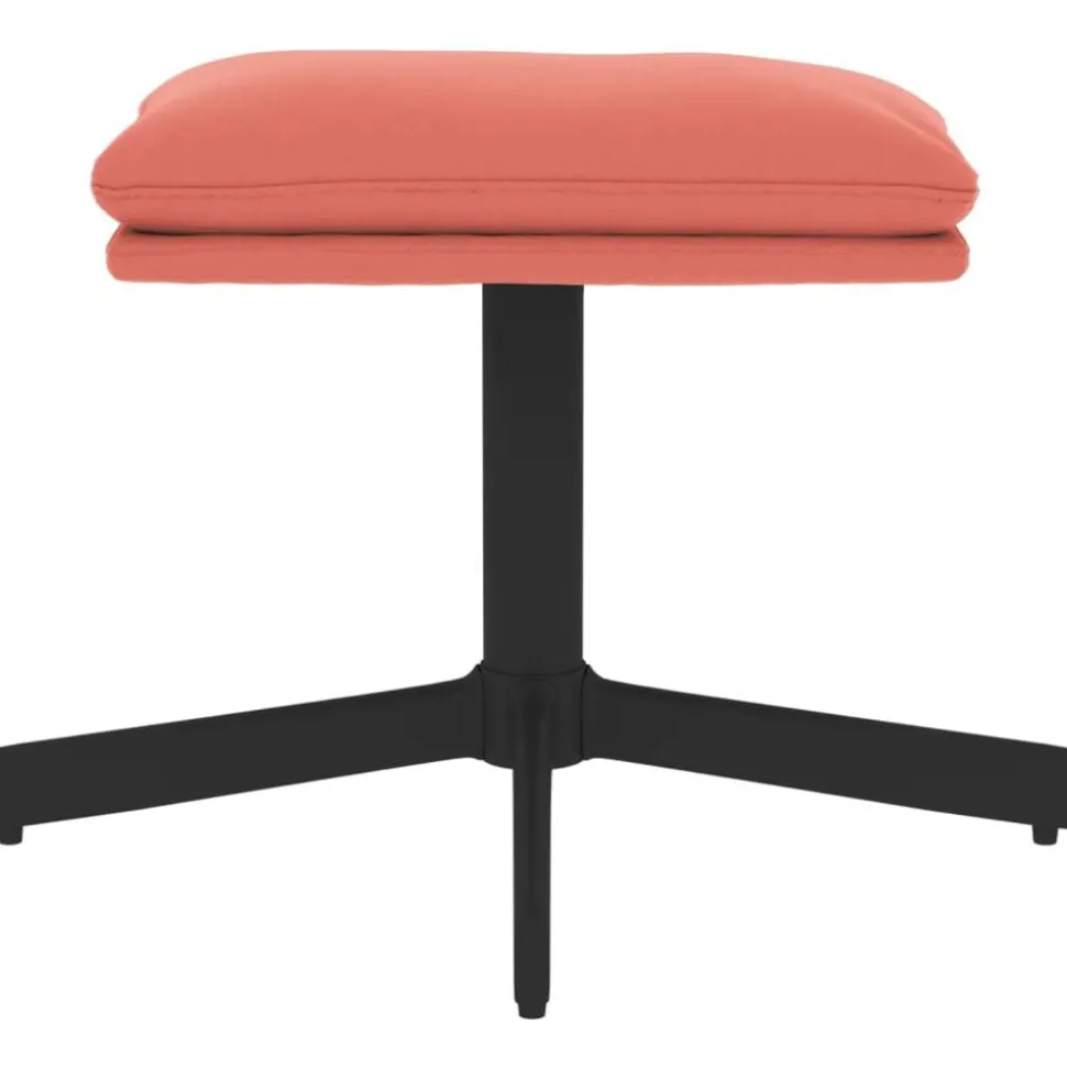 vidaXL Voetenbank 60x60x36 cm fluweel roze