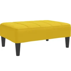 vidaXL Voetenbank 77x55x31 cm fluweel geel