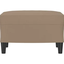 vidaXL Voetenbank 60x50x41 cm kunstleer cappuccino