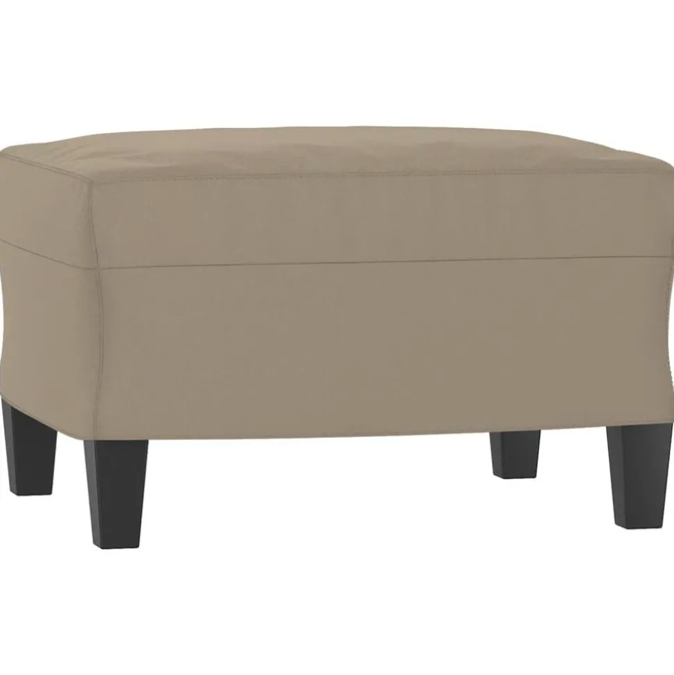 vidaXL Voetenbank 60x50x41 cm microvezelstof taupe