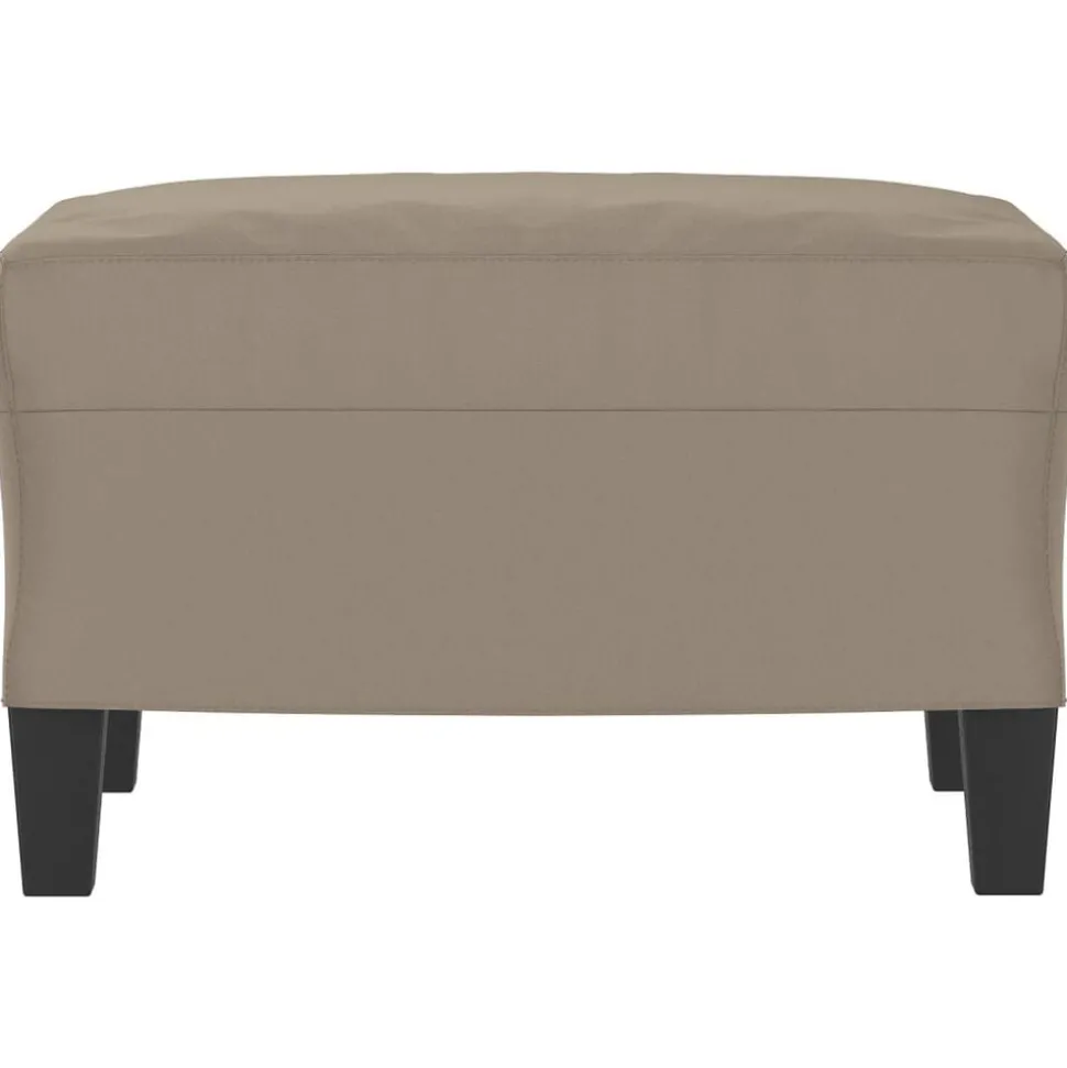 vidaXL Voetenbank 60x50x41 cm microvezelstof taupe