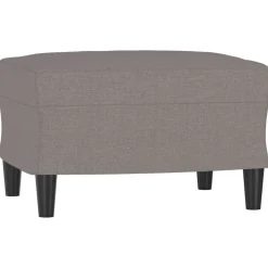 vidaXL Voetenbank 60x50x41 cm stof taupe