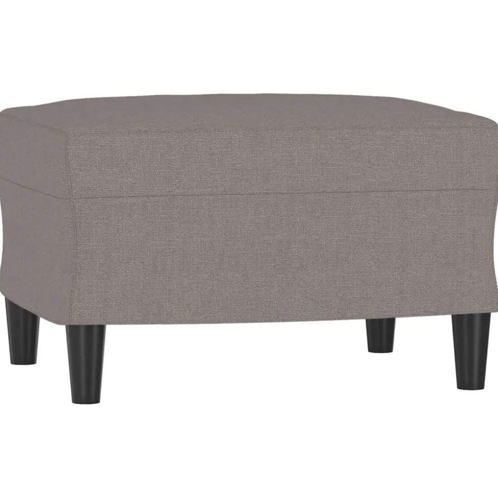 vidaXL Voetenbank 60x50x41 cm stof taupe