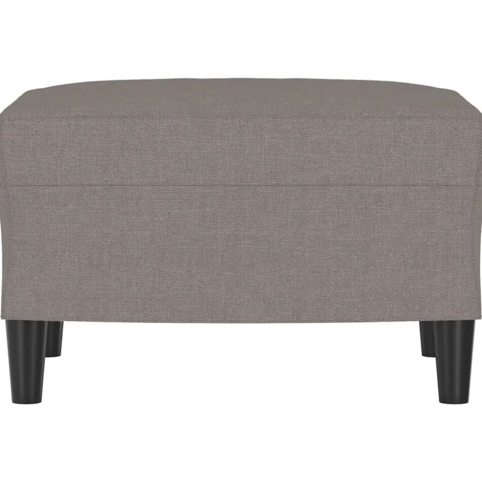 vidaXL Voetenbank 60x50x41 cm stof taupe