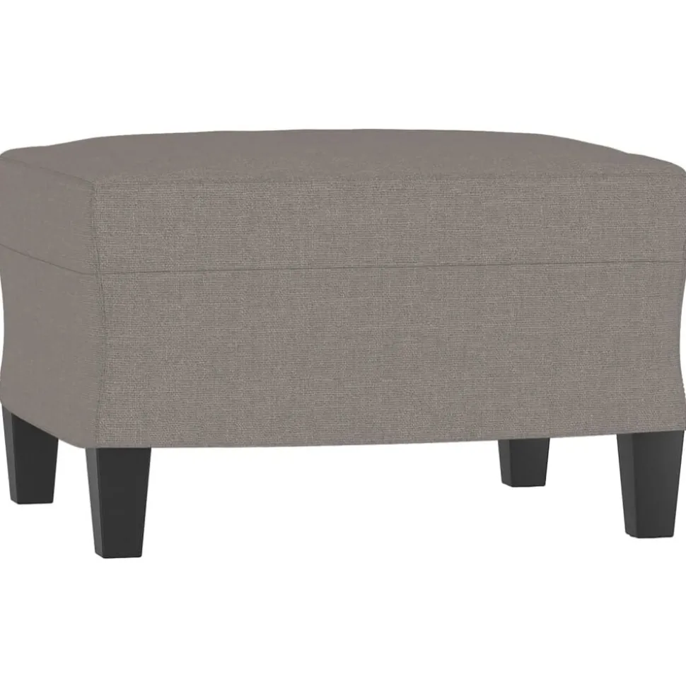 vidaXL Voetenbank 60x50x41 cm stof taupe