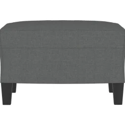 vidaXL Voetenbank 60x50x41 cm stof donkergrijs