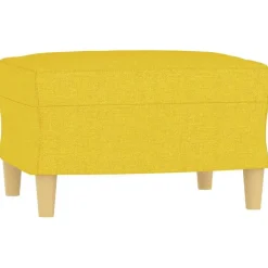 vidaXL Voetenbank 60x50x41 cm stof geel