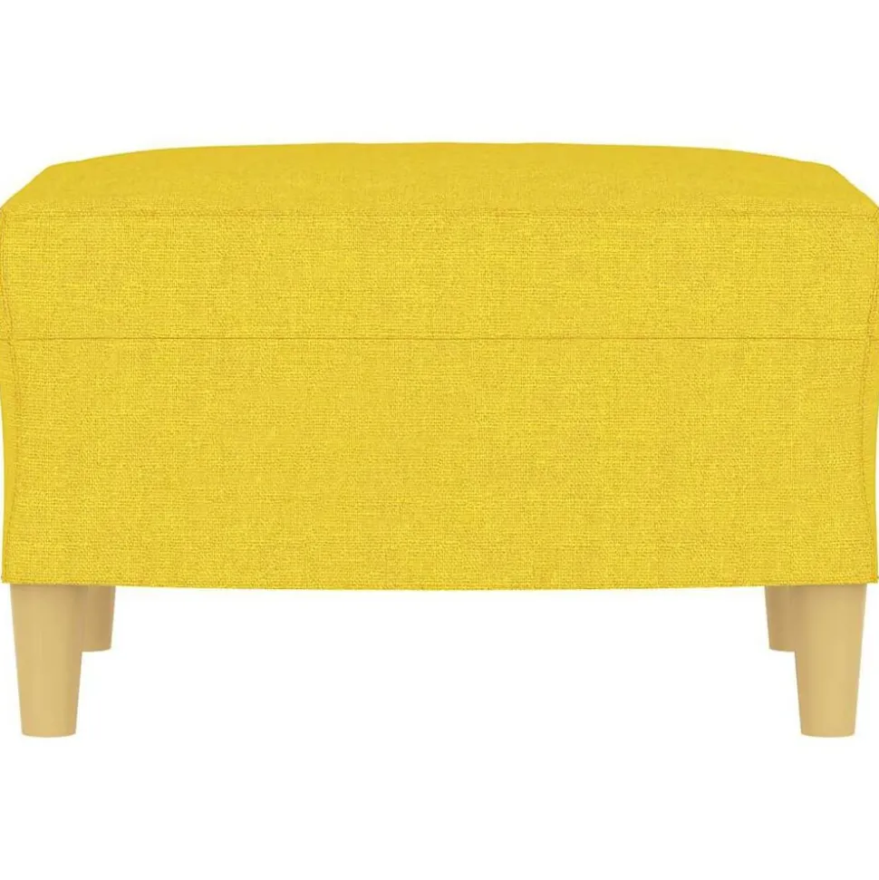 vidaXL Voetenbank 60x50x41 cm stof geel