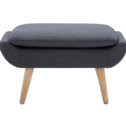 vidaXL Voetenbank 73x43x42 cm stoffen bekleding donkergrijs