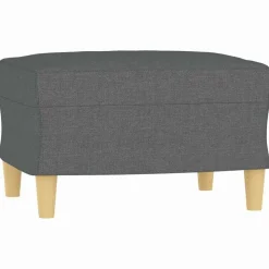 vidaXL Voetenbank 60x50x41 cm stof donkergrijs