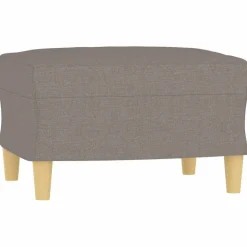vidaXL Voetenbank 60x50x41 cm stof taupe
