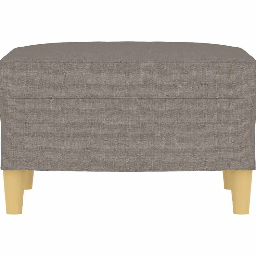 vidaXL Voetenbank 60x50x41 cm stof taupe