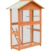 vidaXL Vogelkooi 125,5x59,5x164 cm massief grenen- en vurenhout