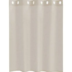 vidaXL Voile Gordijn met gordijnen 2 pcs Zand 140 x 140 cm Polyester