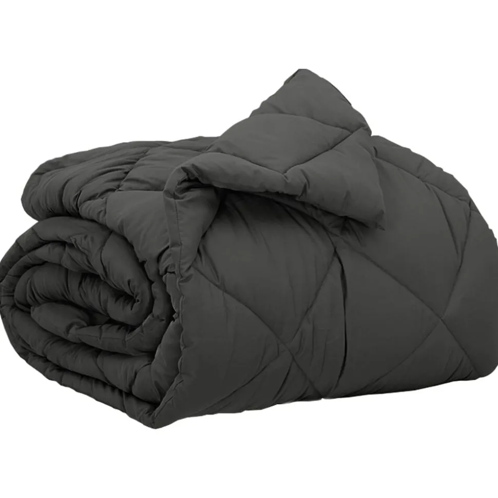 vidaXL Vol jaar dekbed Antraciet 135 x 200 cm Microfiber