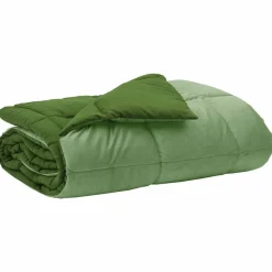 vidaXL Vol jaar dekbed Gekwilt Groen 135 x 200 cm Microfiber