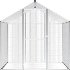 vidaXL Volière 178x122x194 cm aluminium