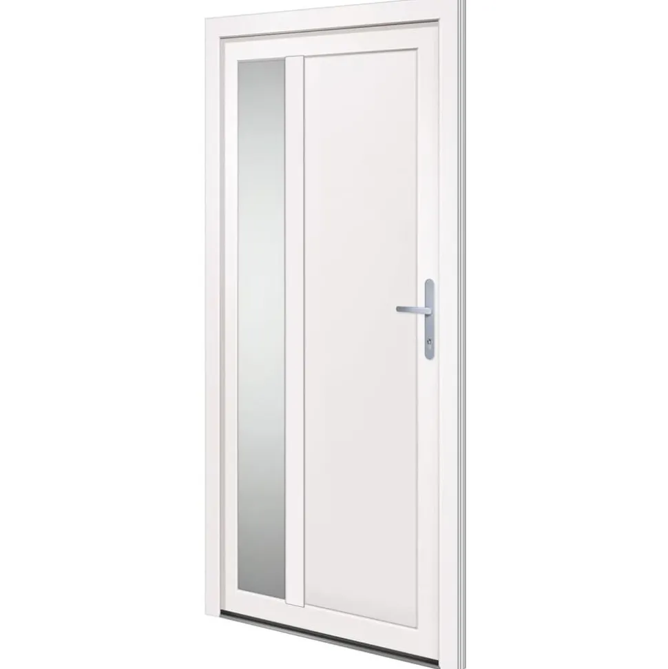 vidaXL Voordeur 98x200 cm PVC wit
