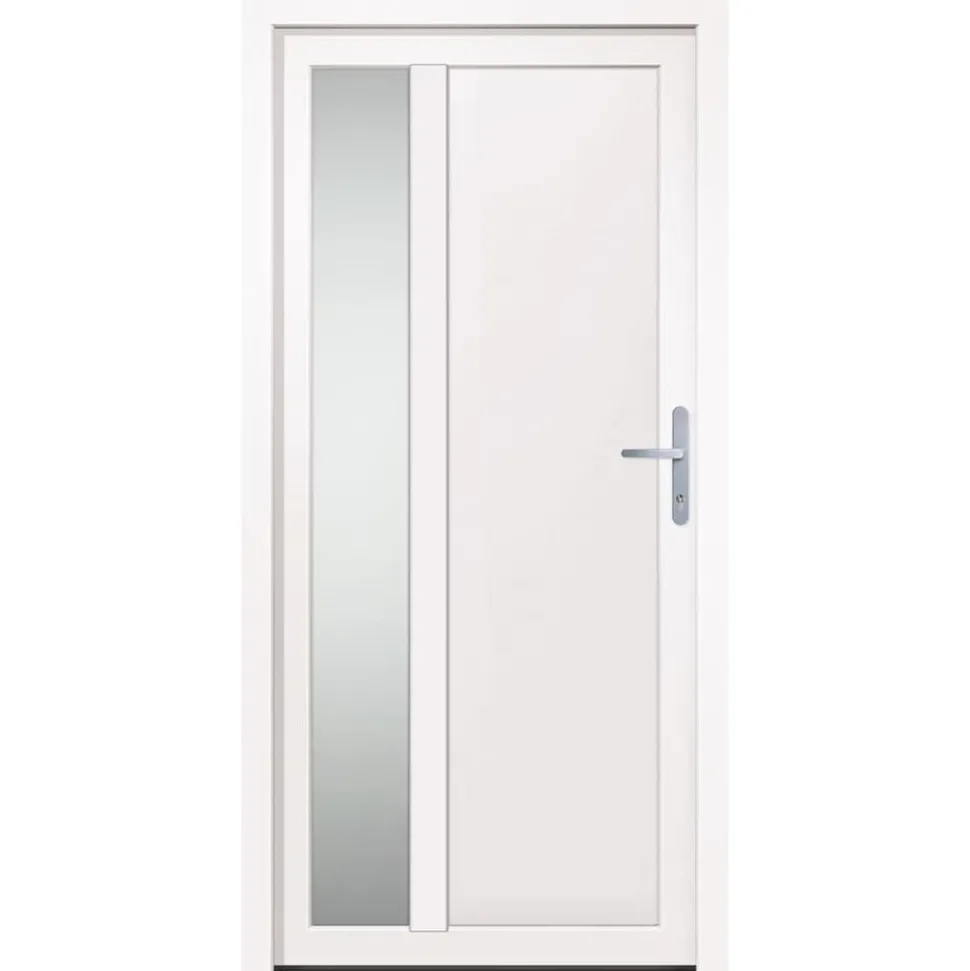 vidaXL Voordeur 98x200 cm PVC wit