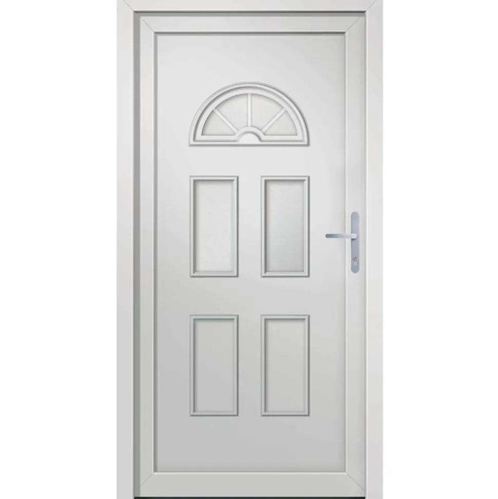 vidaXL Voordeur 88x208 cm PVC wit