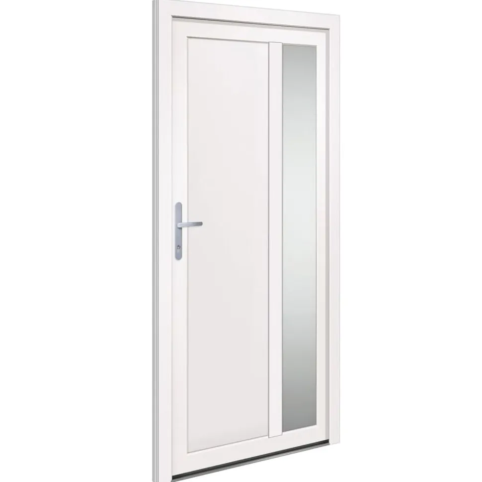 vidaXL Voordeur 98x200 cm PVC wit